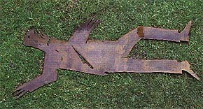 1987. ACERO CORTEN, 184 X 113 CM