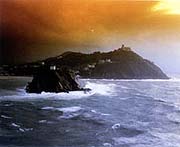 Donostia. Isla de Santa Clara y Monte Igeldo