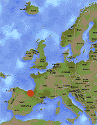 Pulse sobre el punto rojo para ver el mapa de la Ruta de los Tres Templos (49 Kb)