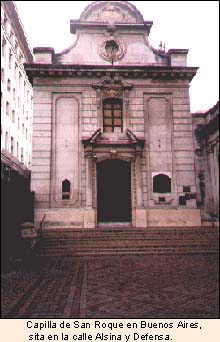 Capilla de San Roque en Buenos Aires, sita en la calle Alsina y Defensa