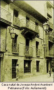 Casa natal de Joxepa Andoni Aranberri Petriarena (Foto: Auñamendi)