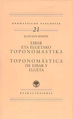 Eibar eta Elgetako toponomastika