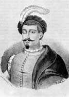 Juan Diaz de Haro, Bizkaiko jauna, 1322 eta 1326 urteen artean. 1865eko grabatua.