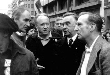 1979. Arzalluz, Zabala eta Chillidarekin Bilbon.