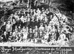 Grupo de huelguistas ferroviarios en la localidad de Altsasu en el a&ntilde;o 1916