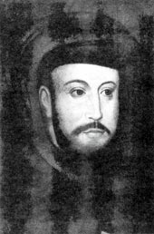Juan de la Cosa, según retrato conservado en el Arch. Gral. de Indias en Sevilla.