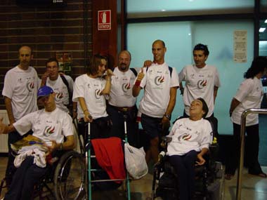 Paraolimpikoak Atenas ondoren (Argazkia:Javier de Aymerich           del dvd homenaje a los deportistas guipuzcoanos).