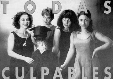 Ttattakaren Todas culpables. Ezkerretik eskuinera: Garbiñe Losada, Mireia Gabilondo, Teresa Calo eta Amaia Cuende, 1995