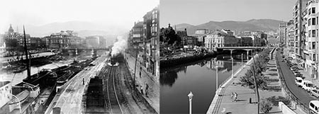 Muelle de Ripa y Puente del Arenal.