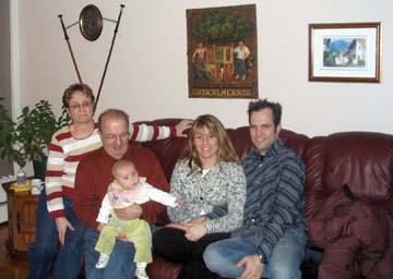 Jean Goyhenetche bere familiarekin