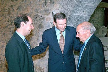 Oier San Martín, Juan José Ibarretxe y Juan San Martín.