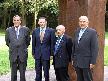 Juan María Otaegi, Juan José Ibarretxe, Juan San Martín y Xabier Retegi.