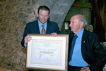 Juan José Ibarretxe y Juan San Martín.