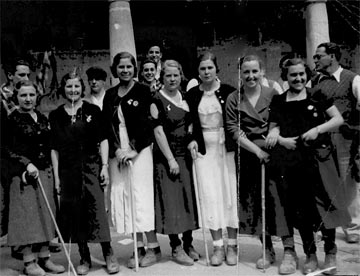 Mujeres Eibartarras en Elgeta 1935. 