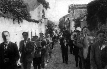 La Banda de música de Agurain en 1936.