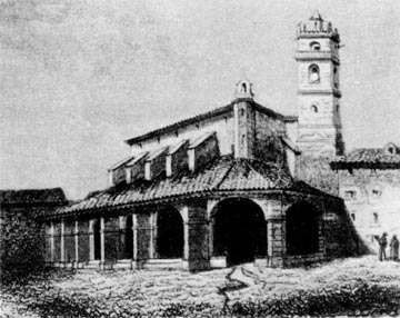 Santa María, según grabado del s. XIX. Durango