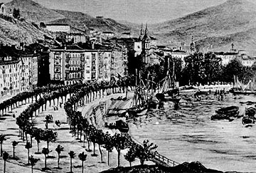 El Arenal en 1870.