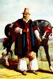 Raimond Quinsac Monvoisin. Oleo. Gaucho argentino