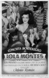 Folleto promocional de Lola Montes