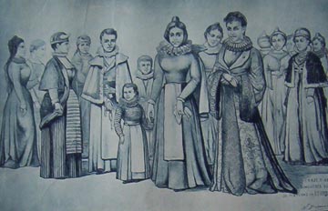 Trajes antiguos de mujeres euskaras
