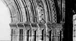 Detalle de la portada de San Esteban en la iglesia de Santa Mar&iacute;a de Tolosa