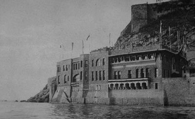 Aquariumeko fatxada nagusia. 1931 urtea. G.O.F. Artxibategia.