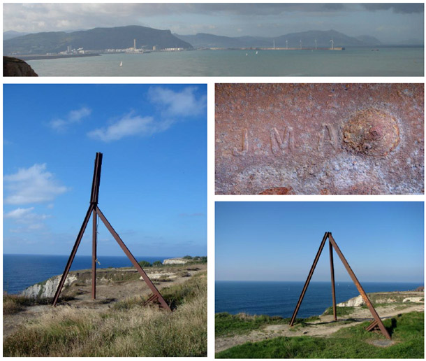 Escultura encontrada sobre la ensenada de Tunelboca (Punta Galea)