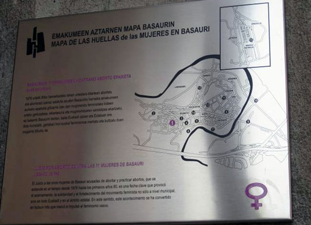 Mapa de las Huellas de las Mujeres en Basauri