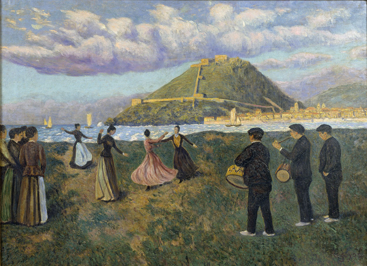 Basque Celebration (dance at El Antiguo, San Sebastián), Darío de Regoyos