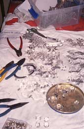 Artisauaren lan mahaia.