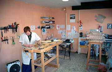Vista de una parte del taller.